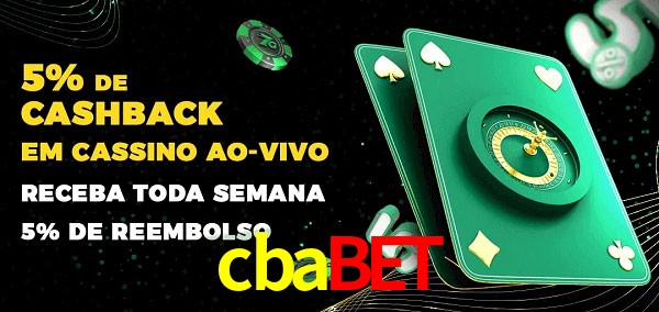 Promoções do cassino ao Vivo cbabet